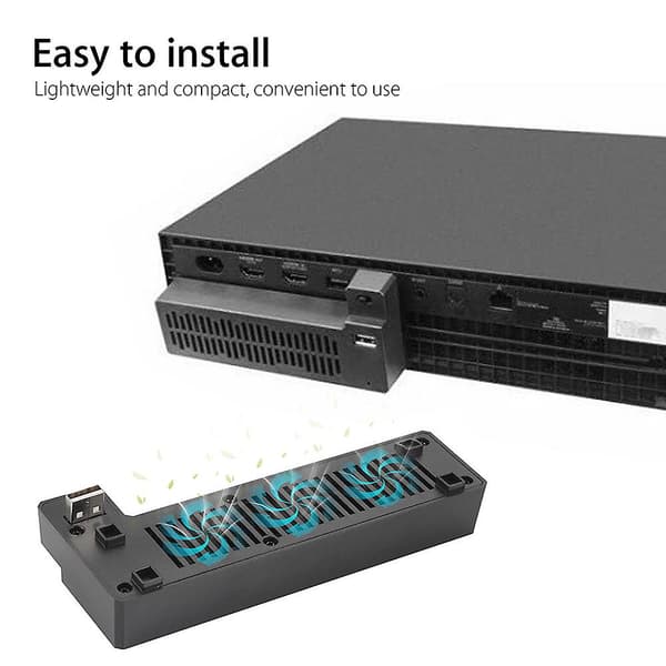 Extern USB-kylare med 3 fläktar för Microsoft Xbox One X spelkonsol