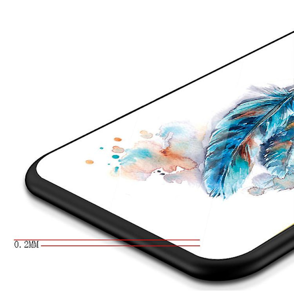 Mobiltelefonveske for iPhone 12 Pro med dyreprint - Ulv - Herdet glass, ripebestandig, anti-fingeravtrykk, mykt TPU-materiale, beskyttende etui for iPhone 12 Pro