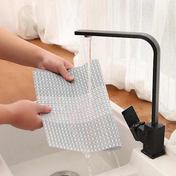 Pestävät PVC-muoviset tabletit, 6 kpl - Vinyylialusetit, kulutusta kestävä, lämmönkestävä (glitteri harmaa)