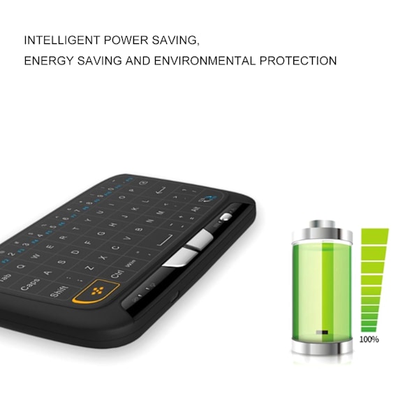 H18 Mini Full Touchscreen 2,4 GHz Luftmus Touchpad Bakgrundsbelyst Trådlöst Tangentbord för Smart TV