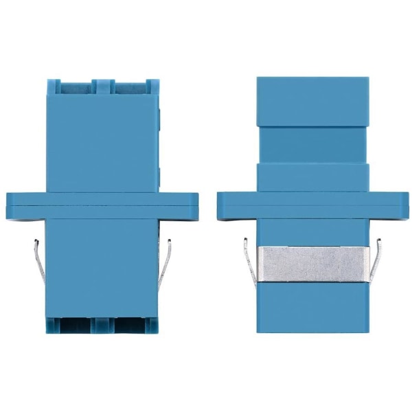 LC Fiberoptisk Adapter - LC til LC Duplex Singlemode Kobling - 5-pakning - Blå