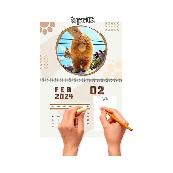 2024 Väggkalender Rum Sovrum Bakgrundsdekoration Nyårsgåva