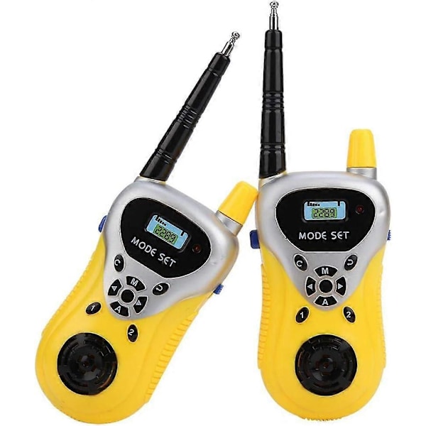 WJTG Walkie-talkies för barn 2 st Leksaker för barn som låtsas leka 2-vägs radioleksakerJ