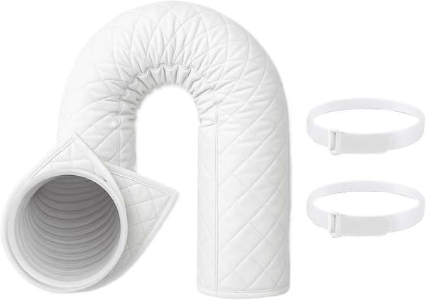 RUIYUE Bærbar AC Slangeisoleringsmuffe, Termisk Rørmuffe til 5 & 5,9 tommer Diameter, Aircondition Slangedæksel