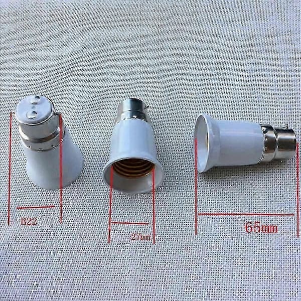 Bc B22 til Es E27 Adapter Bajonetfatning Downlight Edison Skrue Pære Konverter Holder 3 Pcs