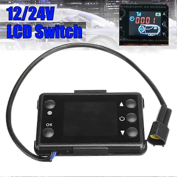12V 24V LCD-skärm Switch Board och Fjärrkontroll för Parkeringsvärmare för Websato Eberspacher Dieselvärmare