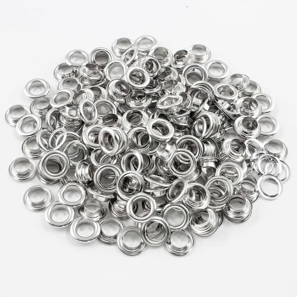 100 stk. 6mm maljer, kraftige metall aluminium maljer for smykker