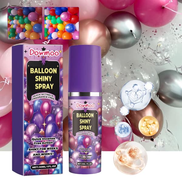 1 stk. Dowmoo Balloon Mood Gloss Spray - En langtidsholdbar, antioxidant, blank spray til balloner. 1Pcs