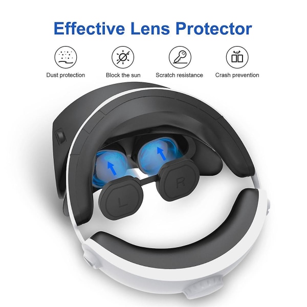 VR Lens Protector Cover Linsehætte Bløde Briller Silikone Etuier Ærme Anti-ridse Cover til PS VR2 H