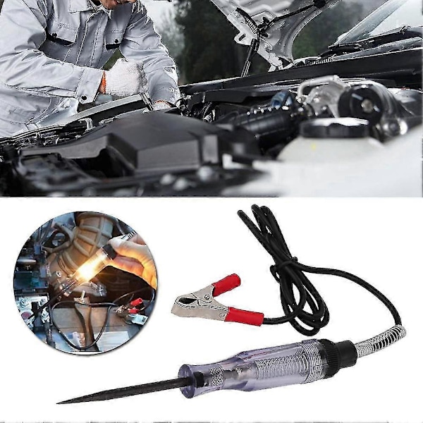 Bilspänningstestpenna 6V-12V Auto DC Elektrisk Testare Maskinunderhåll Skruvmejsel Noggrann Lågspänningskrets Feltestverktyg