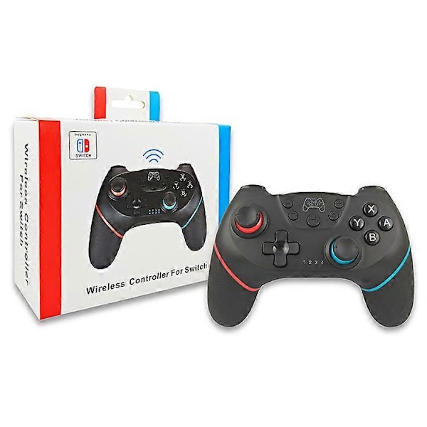 Langaton Bluetooth-pelikonsoli Nintendo Switch Prolle, NS-Switch Pro -pelikonsoliohjain Switch-konsolille 6-akselisella kahvalla (Vaaleanpunainen)
