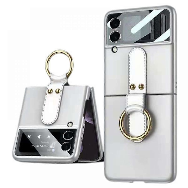 Passar till Samsung Galaxy Z Flip3 Mobiltelefonfodral, Enstycke Ultratunt Ringvikbart Mobiltelefon Skyddande Omslag