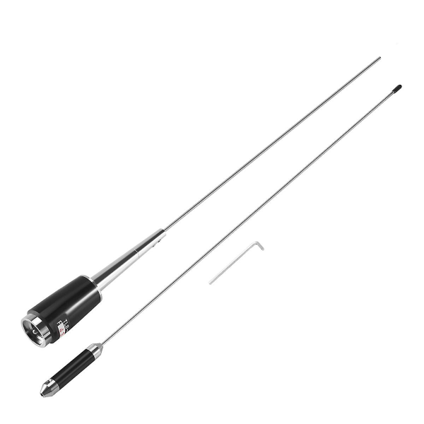 Uusi hopeinen UHF 400-470 MHz 200W 5.5dB SL-16 PL-259 mobiiliautoradion antenni