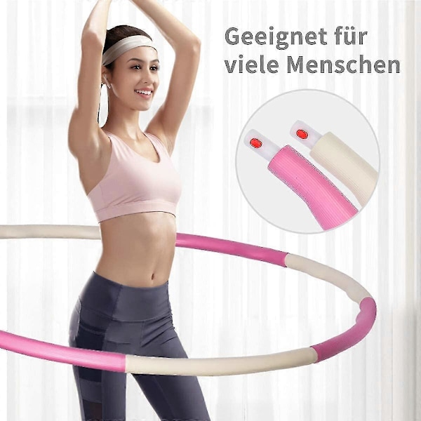 Fitness Hula Hoop Til Vægttab, Hula Hoops Til Voksne & Børn, Dæk Med Skum Fra 0,75 Til 1,0kg Justerbare Hula Hoops Til Fitness