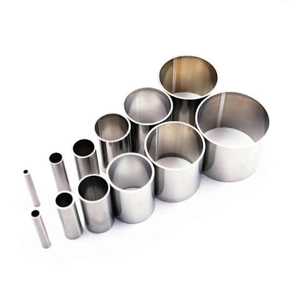 12 stk. Hul Hollow Punch Cutter Sæt Med Opbevaringsetui Rustfrit Stål Rund Cirkel Ring Ler Skærere Keramik Dotting Bage Indrykning Form Værktøj Fo