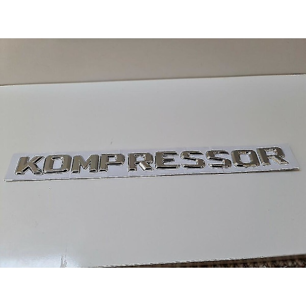 Chrome Kompressor Letter Badge Emblem Sl Slk Clk Cls Class - Free 1st Class Post