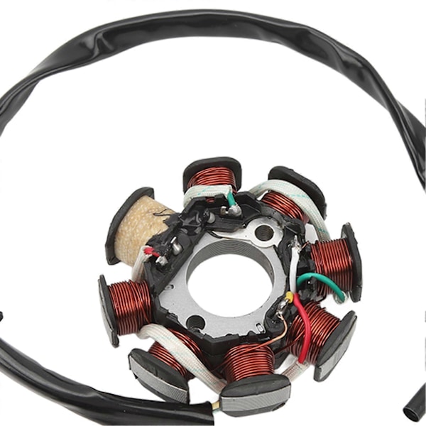 Magneto Stator 8 Spole 5 Trådar Högtemperatur Koppartråd Magneto Svänghjul Avdragare Passar För GY6 50CC 60CC 80CC 139QMB