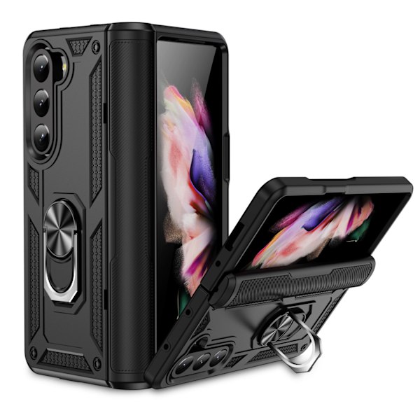 Uusi Samsung Z Fold 5 Sergeant -mobiilipuhelimen kotelo, taittuva auton magneettinen teline, suojakotelo, iskunkestävä 3