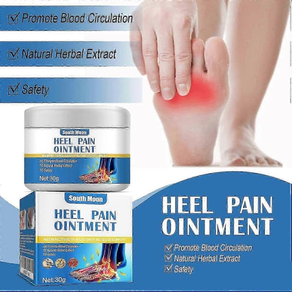 2 stycken South Heel Pain Paste Hälsporre Smärtlindring Stel Båge Spänning Smärtmassage Kräm