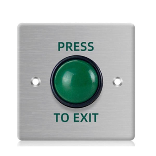 Dør Exit Trykknapp Utløserbryter Åpner Rustfritt Stål Panel for Dør Adgangskontroll System Ent