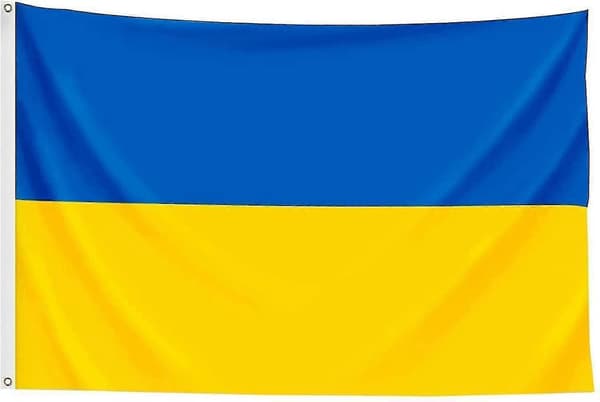 Ukraina 8ft X 5ft Nasjonalflagg Ukrainsk 240cm X 160cm 100% Polyester 2 Metallmaljer
