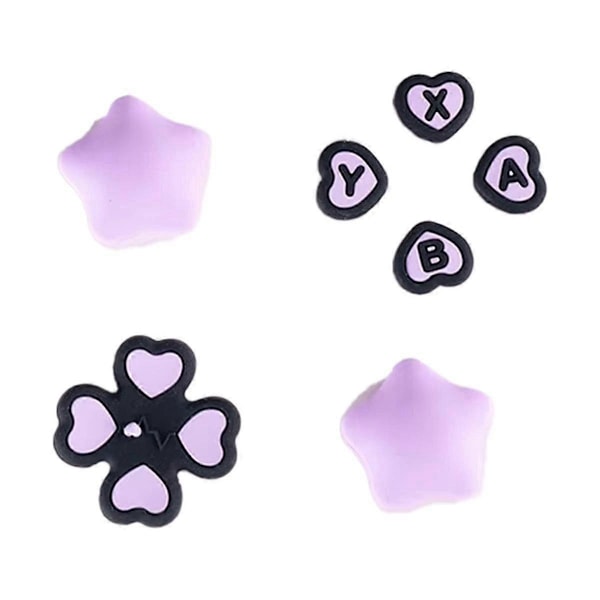 Love Silikon Mjuk DPad Knapp ABXY Tangent Klistermärke Skin Fodral för Tumspaksgrepp Skydd C