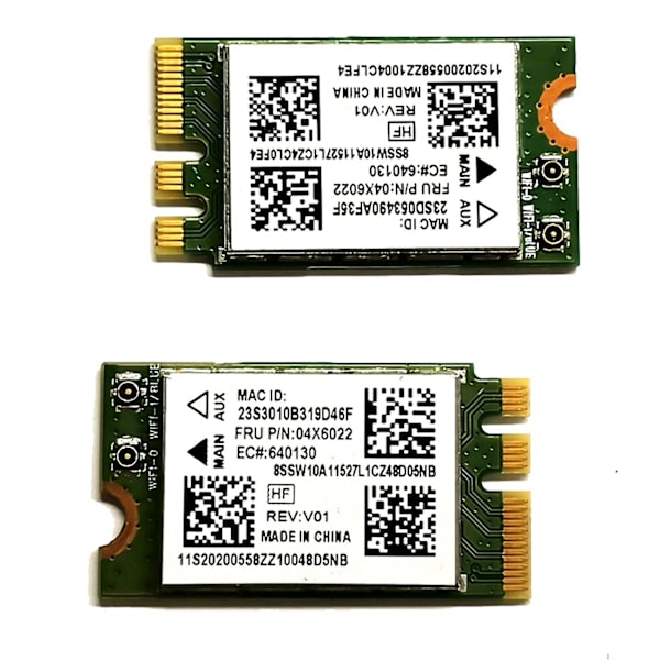 2x Qcnfa335 Trådløst Netværkskort, Ngff M2 Interface 4.0 Bluetooth Trådløst Netværkskort Support Sy