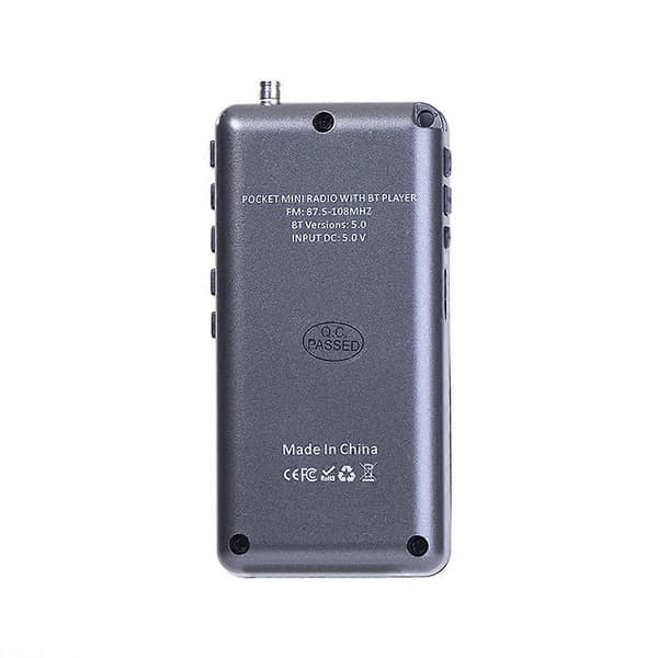 Mini Kannettava Bluetooth Radio FM Stereo Radiot Langaton Bluetooth Kaiutin Herätyskellolla