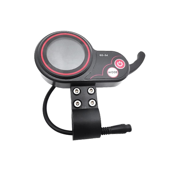 -s4 72v Tumgrepp LCD-displaymätare Noll 11x Elsparkcykel 6-stifts Displaytillbehör