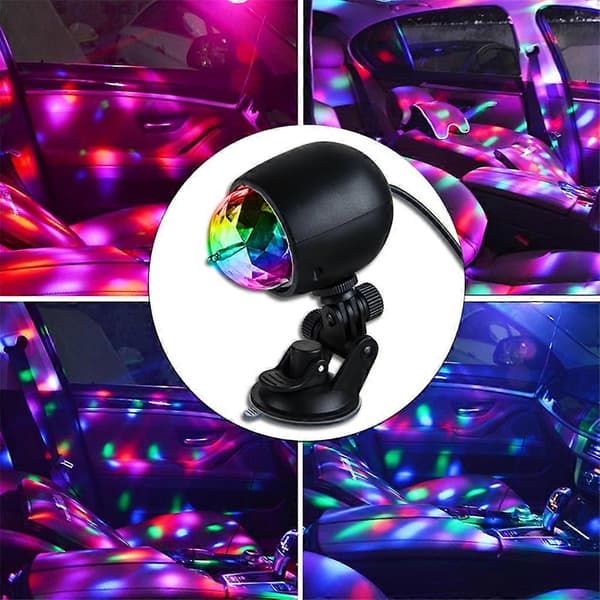USB Scene Lys Mini RGB Projektionslampe Fest DJ Diskokugle Atmosfære Lys