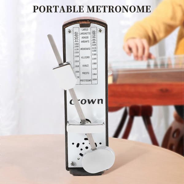 Portabel Mini Mekanisk Metronom Universal Metronom För Piano Gitarr-XinHan