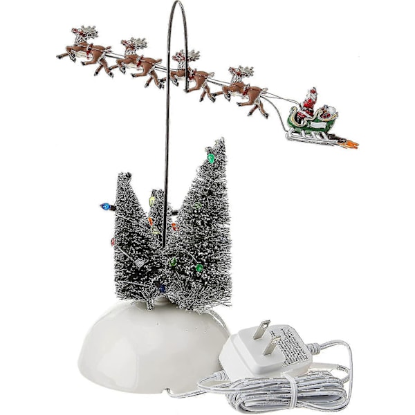 Christmas Vacation Village Animeret Brændende Slæde Tilbehørsfigur