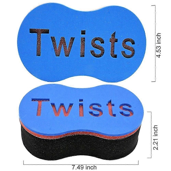 Hår Svamp Twist Borste Lock Svamp För Afro, Dreadlocks Locs Twist Lock Spiral