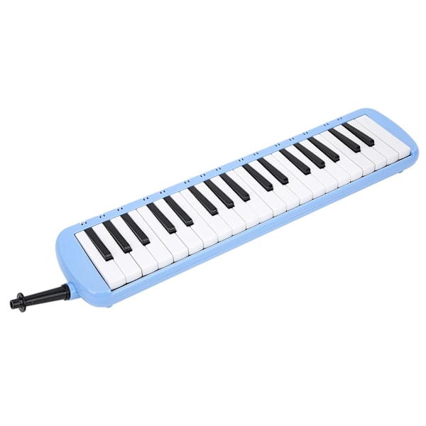 Melodica 37 Tangenter Keyboard Blåsinstrument för Nybörjare Professionell Träning Blå