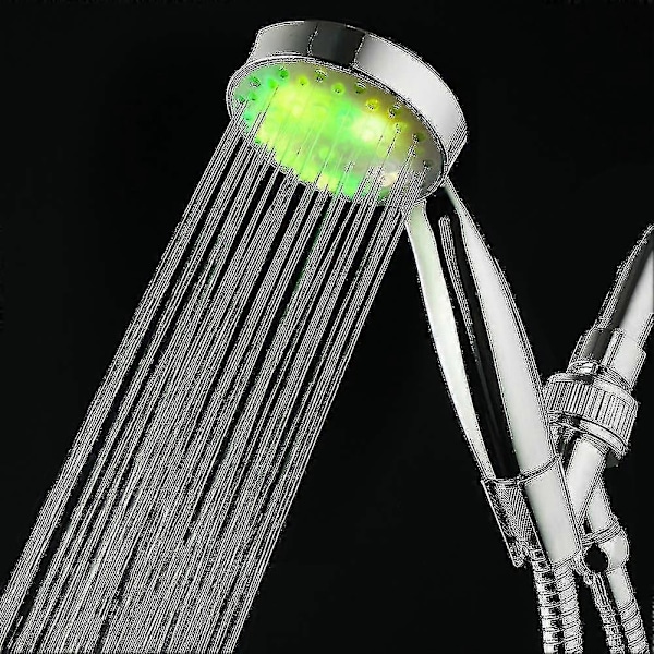 LED Dusjhode 7 Farger Lys