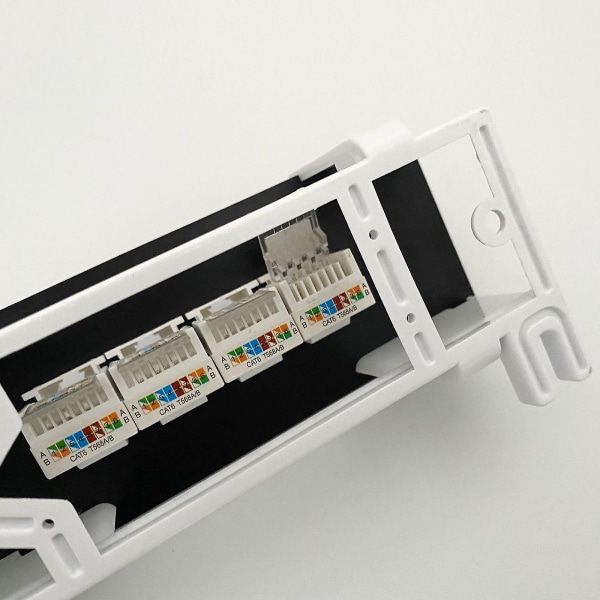 8 Portin Cat 6 Työkaluton UTP-Verkkomoduli Patch Panel RJ45 Verkkoadapteri