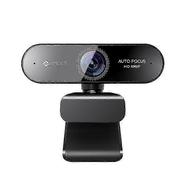Webbkamera 1080P EMEET Nova Autofokus Webkamera med 2 Mikrofoner PC-kamera för Dator för Zoom/Skype/Möten/Onlinekurser