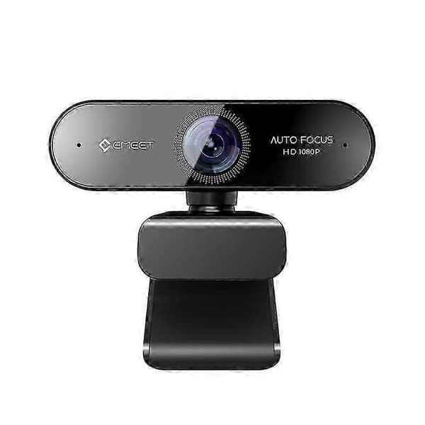 Webcam 1080P EMEET Nova Autofokus Webkamera med 2 Mikrofoner PC Kamera til Computer til Zoom/Skype/Møde/Online Undervisning