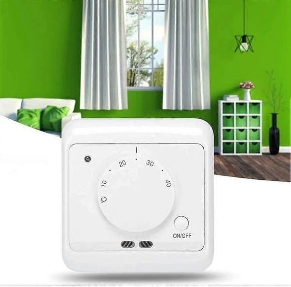 Hemtermostat, 16A 230V Universell Golvvärmetermostat, Inbyggd Extern Sensor Temperatur, Manuell Kontroller Dubbel Sensor