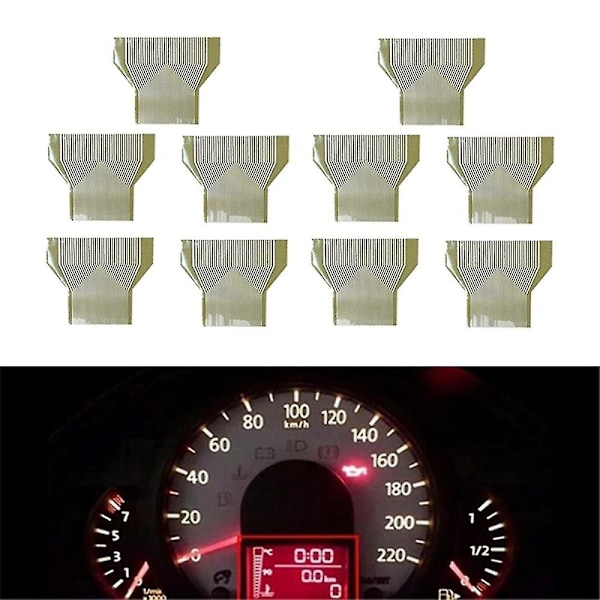 10 stk. Bil Dash Diagnostisk LCD-skjerm 38-linjers Flatkabel For Cluster Manglende Feil 38-veis Pikselreparasjon