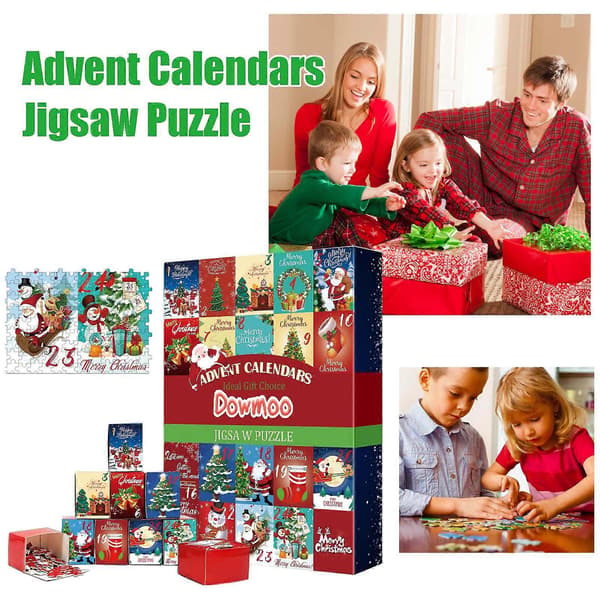 Julekalender 2023 Julekalender Puslespil Julekalender Puslespil 1000 Brikker Udsalg
