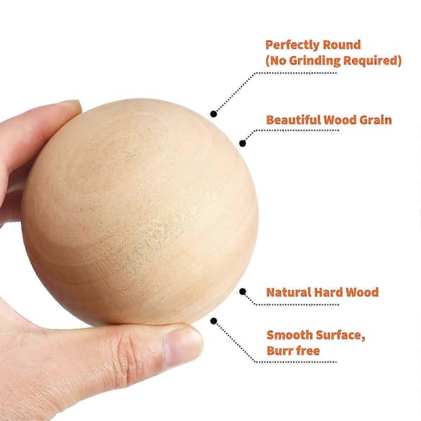 9CM Solid Treball Rund Ball Håndlagde DIY Tilbehør Malt Ball