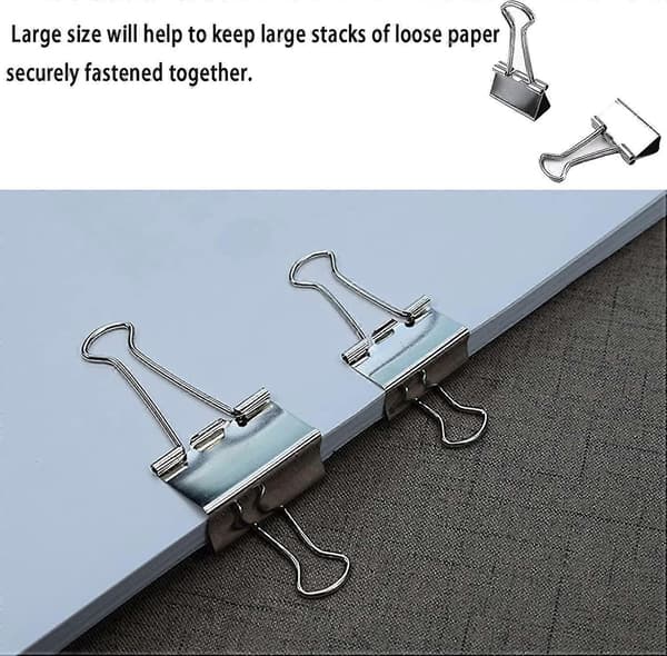 20 stk. Klyper - Permklyper for papir, foldback-permklyper 32 mm z