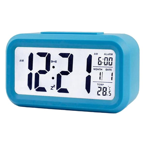 LED Digital Väckarklocka Snooze Elektronisk Väckarklocka Temperatur Luftfuktighet Display Skrivbords Klockor H