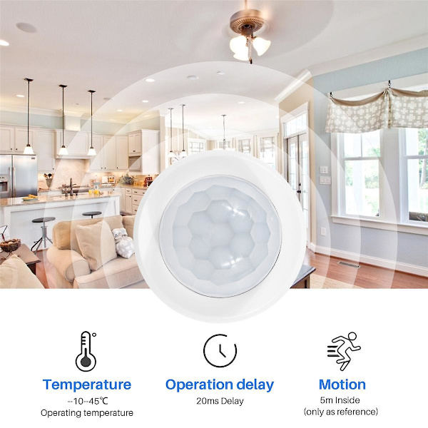 Rörelsedetektor Zigbee 3.0 Tuya Mini Smart Human Motion PIR Transducer Smart Life Hem Trådlös Anslutning Ljus1