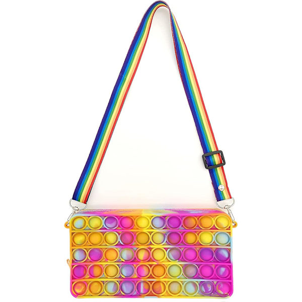 Pop It Veske Fidget Pop It Bag For Jenter Kvinner Pop It Vesker Pop It Fidget Veske Vesker Leker For Jenter Fidget Veske Cross Body Håndvesker Søt Veske Sensorisk