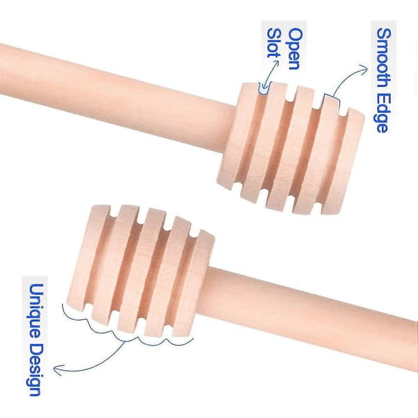 30 stk Mini Trehonning-Dippepinner, 3 tommer Servering for Honningkrukke Dispensering Drypp Honning