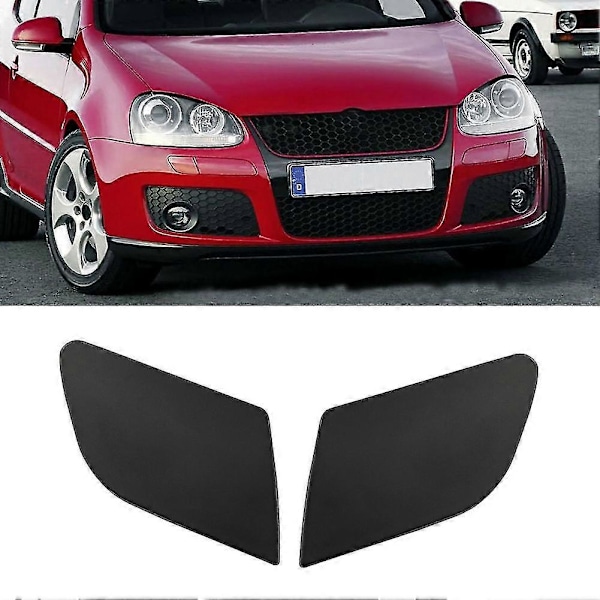 Til Golf V MK5 2003-2009 Front Kofanger Forlygte Lygte Vaskerdyse Dæksel