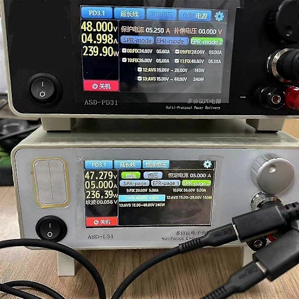240W Snabbladdningsvärmebeständig Typ-C-datakabel Elektrisk Lödkolv Ingångskabel Med E-maker Chip Koppar Kärn