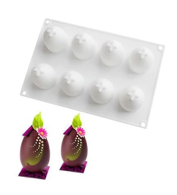 8 Huller Æg Silikoneform Æg Mousse Form Chokoladeform Bageform -T